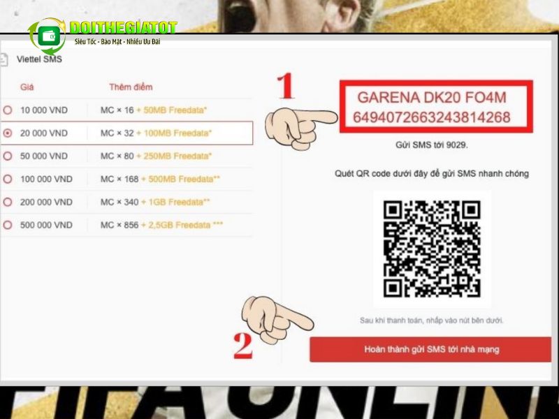 Hệ thống sẽ cung cấp cú pháp để bạn gửi
