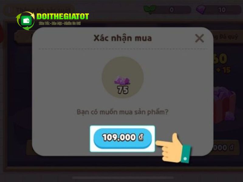 Thông báo mức phí tương ứng để bạn cân nhắc