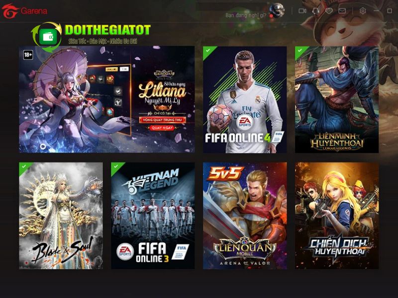 Nạp thẻ Garena để tăng trải nghiệm các game yêu thích của bạn