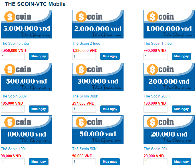 thẻ scoin