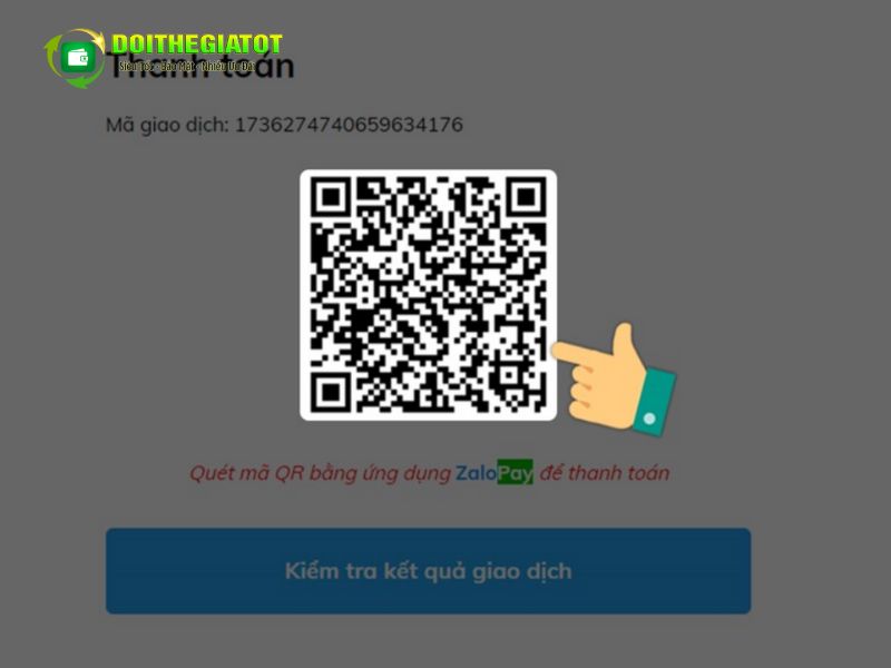 Quét mã QR để thanh toán đơn hàng