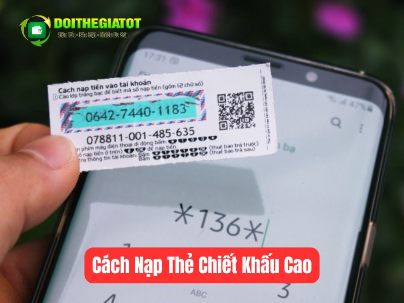 Nạp thẻ chiết khấu cao sẽ có lợi nếu nạp số lượng và mệnh thẻ giá cao