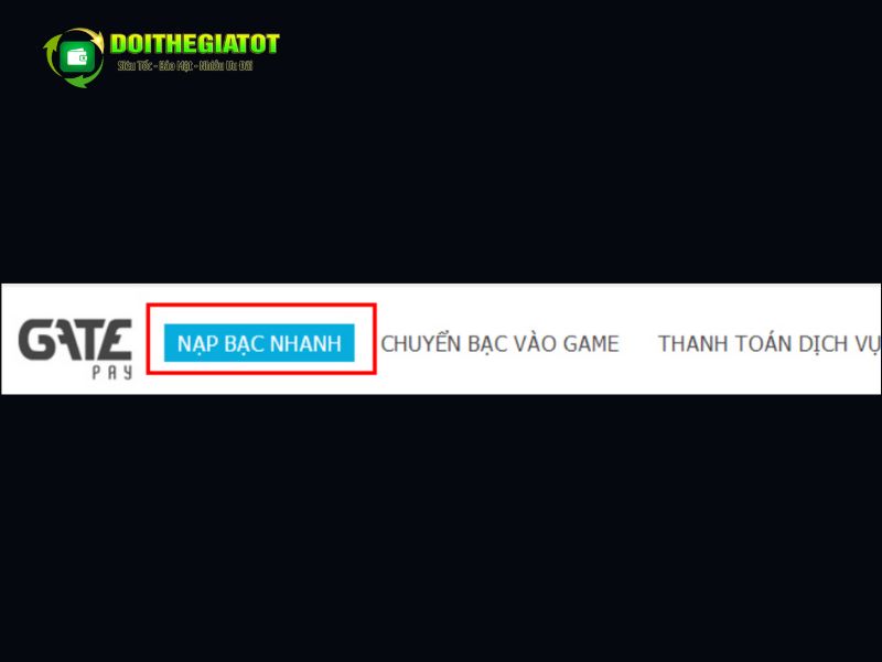 Bấm vào ô Nạp Bạc Nhanh
